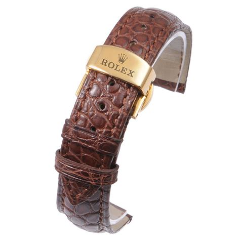 crocodile strap for rolex|Rolex watch bands for sale.